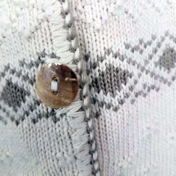 Reba Rose Women's Knit Button Down Shirt Top Blouse Cardigan Sweater - Picture 6 of 12